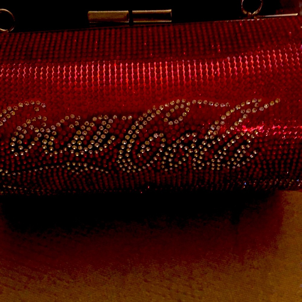 Rhinestone Coke can purse